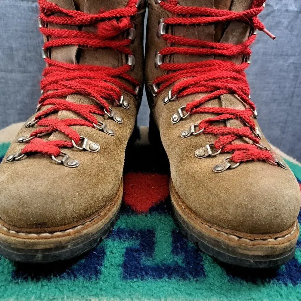 %Vintage MT 10 All-Leather Mountaineering Boots Men US 8.5 / D5